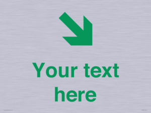 Custom Safe Condition inverse: Green Down right arrow